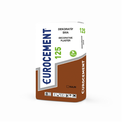 EUROCEMENT 125 KALIN DEKORATİF SIVA 25KG 